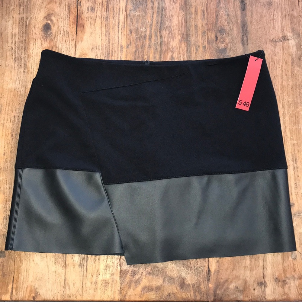 ⚜️NWT 5/48 Asymmetrical Vegan Leather Skirt 10⚜️